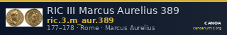 RIC III Marcus Aurelius 389 — CANOA
