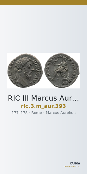 RIC III Marcus Aurelius 393 — CANOA