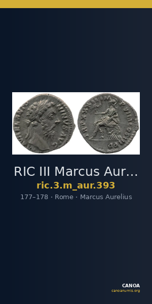 RIC III Marcus Aurelius 393 — CANOA