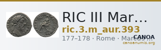 RIC III Marcus Aurelius 393 — CANOA