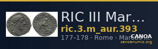 RIC III Marcus Aurelius 393 — CANOA