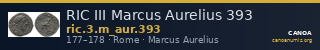 RIC III Marcus Aurelius 393 — CANOA