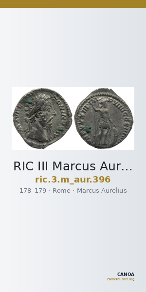 RIC III Marcus Aurelius 396 — CANOA