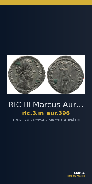 RIC III Marcus Aurelius 396 — CANOA