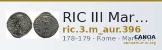 RIC III Marcus Aurelius 396 — CANOA