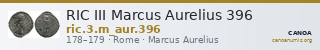RIC III Marcus Aurelius 396 — CANOA