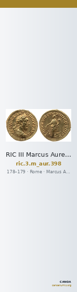 RIC III Marcus Aurelius 398 — CANOA