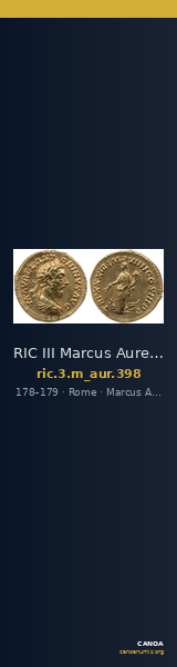 RIC III Marcus Aurelius 398 — CANOA