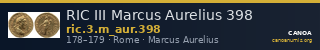RIC III Marcus Aurelius 398 — CANOA