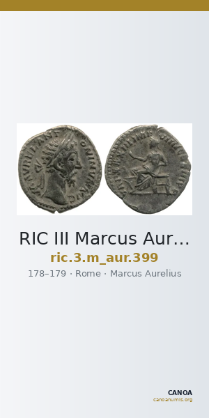RIC III Marcus Aurelius 399 — CANOA