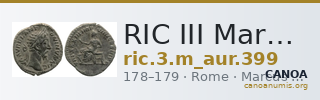 RIC III Marcus Aurelius 399 — CANOA