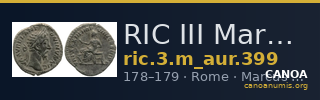 RIC III Marcus Aurelius 399 — CANOA