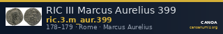 RIC III Marcus Aurelius 399 — CANOA