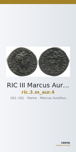 RIC III Marcus Aurelius 4 — CANOA