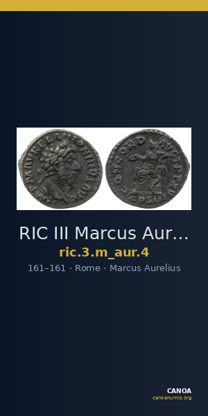 RIC III Marcus Aurelius 4 — CANOA