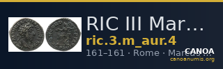 RIC III Marcus Aurelius 4 — CANOA
