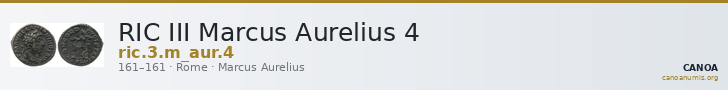 RIC III Marcus Aurelius 4 — CANOA