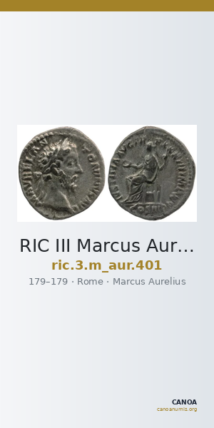 RIC III Marcus Aurelius 401 — CANOA