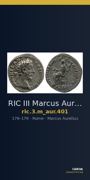 RIC III Marcus Aurelius 401 — CANOA