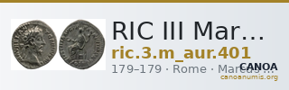 RIC III Marcus Aurelius 401 — CANOA