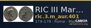 RIC III Marcus Aurelius 401 — CANOA