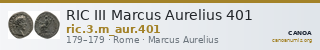 RIC III Marcus Aurelius 401 — CANOA