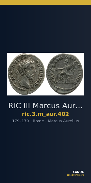 RIC III Marcus Aurelius 402 — CANOA