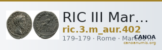 RIC III Marcus Aurelius 402 — CANOA