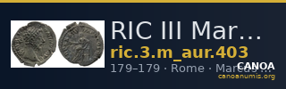 RIC III Marcus Aurelius 403 — CANOA