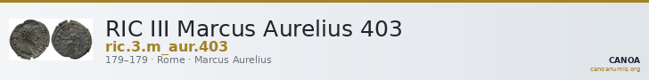 RIC III Marcus Aurelius 403 — CANOA
