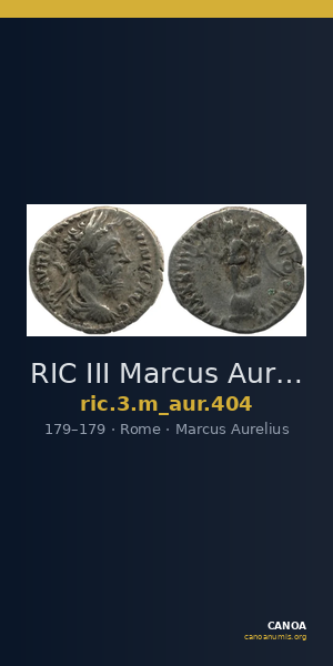 RIC III Marcus Aurelius 404 — CANOA