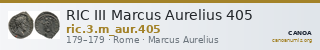 RIC III Marcus Aurelius 405 — CANOA