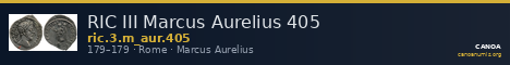 RIC III Marcus Aurelius 405 — CANOA