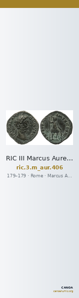 RIC III Marcus Aurelius 406 — CANOA