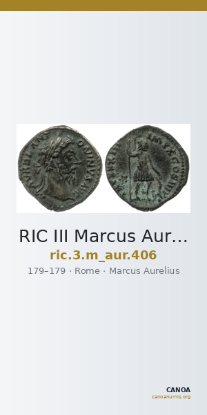RIC III Marcus Aurelius 406 — CANOA