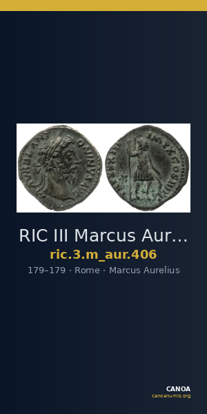 RIC III Marcus Aurelius 406 — CANOA