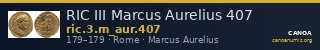 RIC III Marcus Aurelius 407 — CANOA