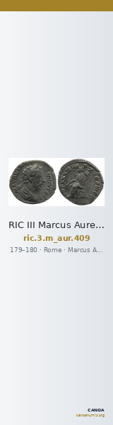 RIC III Marcus Aurelius 409 — CANOA