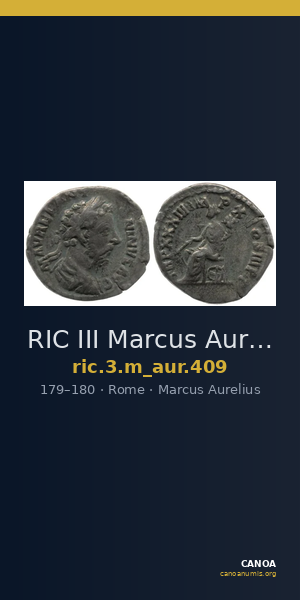 RIC III Marcus Aurelius 409 — CANOA