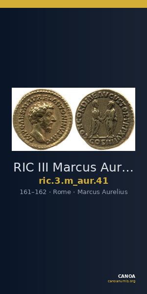 RIC III Marcus Aurelius 41 — CANOA
