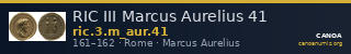 RIC III Marcus Aurelius 41 — CANOA