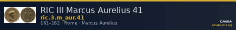 RIC III Marcus Aurelius 41 — CANOA