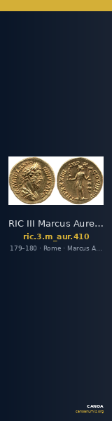 RIC III Marcus Aurelius 410 — CANOA