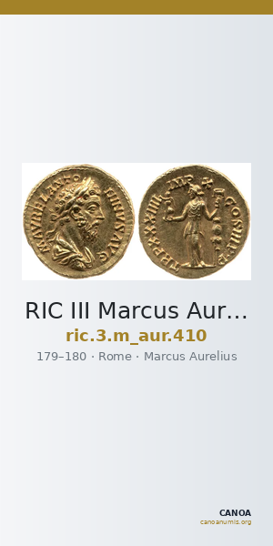 RIC III Marcus Aurelius 410 — CANOA