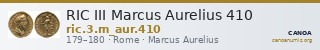 RIC III Marcus Aurelius 410 — CANOA