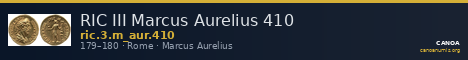 RIC III Marcus Aurelius 410 — CANOA
