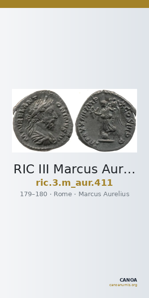 RIC III Marcus Aurelius 411 — CANOA
