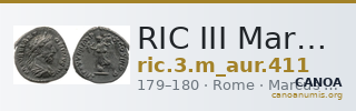 RIC III Marcus Aurelius 411 — CANOA