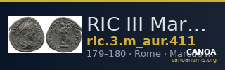 RIC III Marcus Aurelius 411 — CANOA