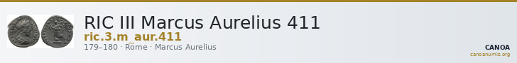 RIC III Marcus Aurelius 411 — CANOA